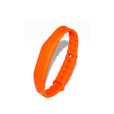 FM11RF08 RFID রিস্টব্যান্ড ট্যাগ সামঞ্জস্যযোগ্য RFID সিলিকন রিস্টব্যান্ড