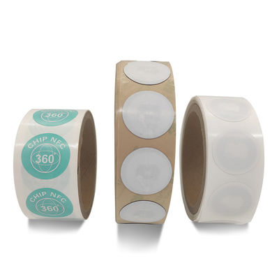 কাস্টমাইজেশন RFID NFC ট্যাগ ব্যাস 35mm সাদা NFC ট্যাগ