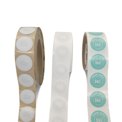 কাস্টমাইজেশন RFID NFC ট্যাগ ব্যাস 35mm সাদা NFC ট্যাগ