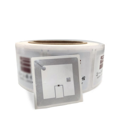 50mm*50mm RFID HF ট্যাগ ISO15693 13.56mhz RFID লাইব্রেরি ট্যাগ কাস্টমাইজ করুন